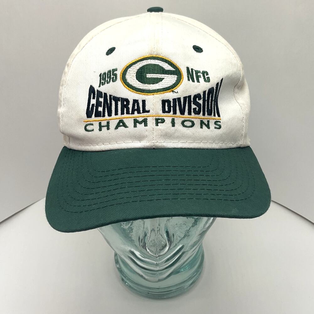 1995 Green Bay Packers NFC Central Division Champion Adult Snapback Hat